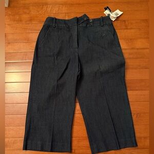 NWT capri dress denim pants size 4